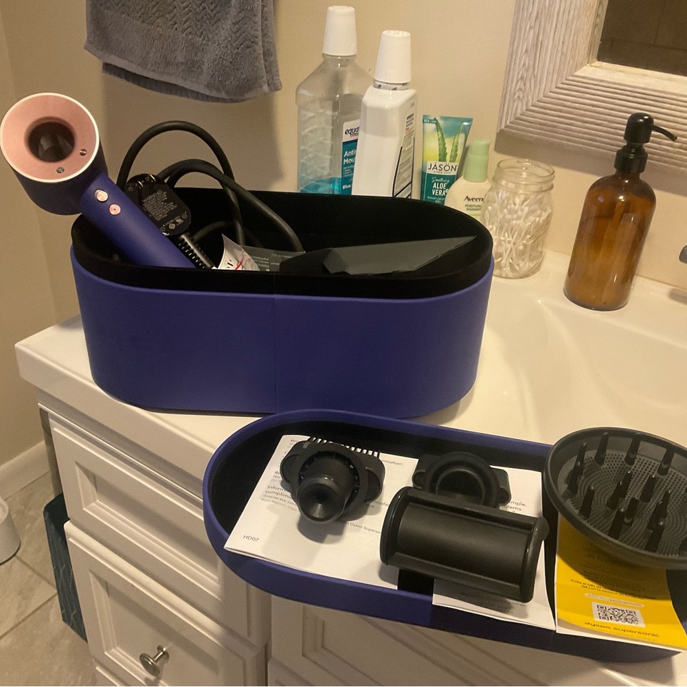 Dyson Supersonic special edition hair dryer vinca blue/rose gold